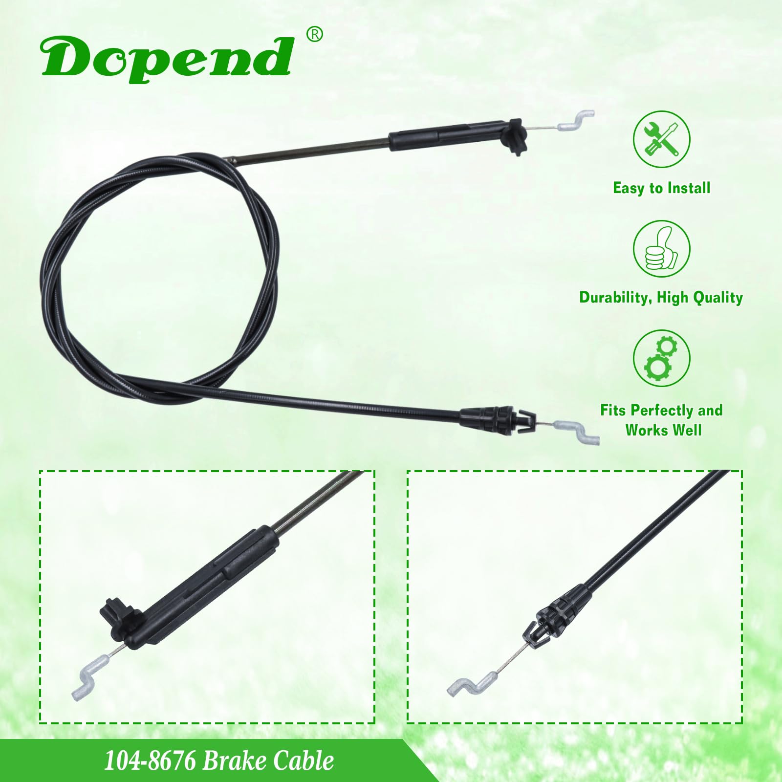 Dopend 104-8676 Brake Cable length comparison