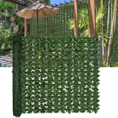 DOPGIB Artificial Ivy Privacy Fence Screen, 60"x140", green panel