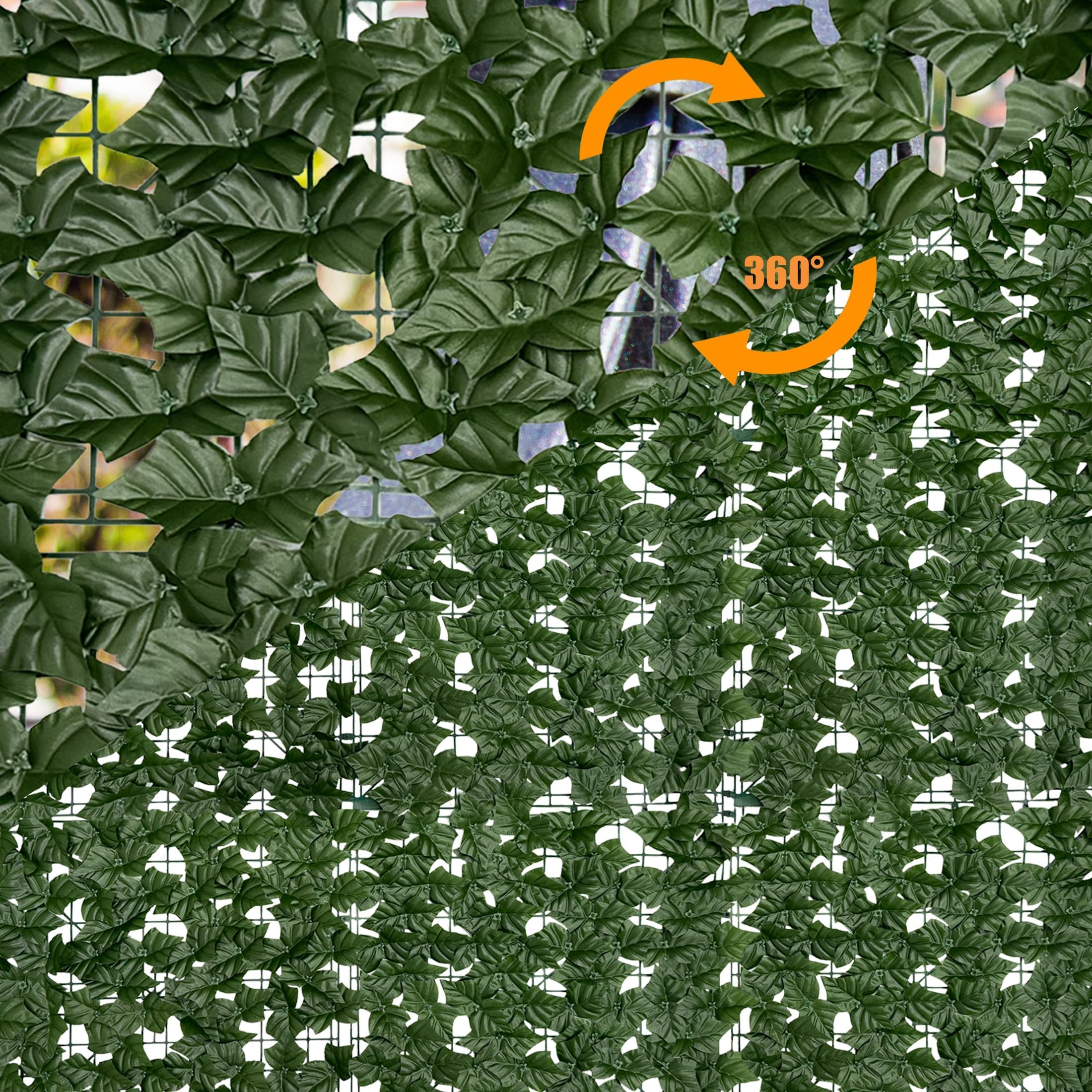 DOPGIB Artificial Ivy Privacy Fence Screen with cable ties included