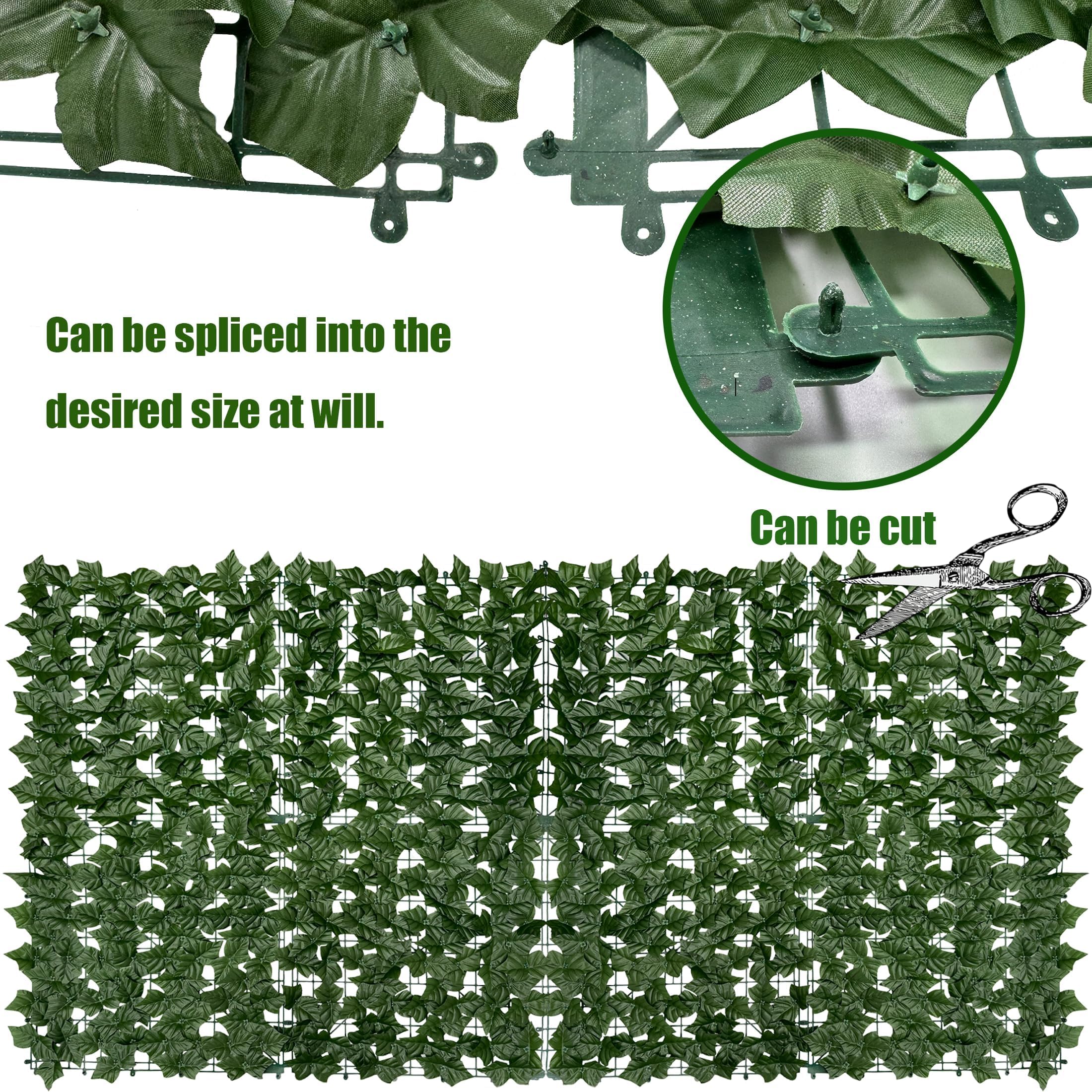 DOPGIB Artificial Ivy Privacy Screen installed on a balcony