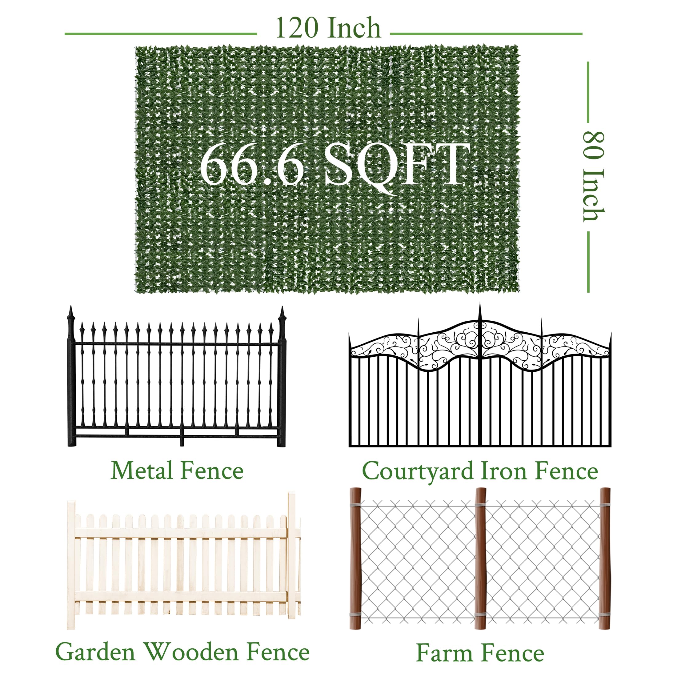 DOPGIB Ivy Privacy Fence installed on a balcony