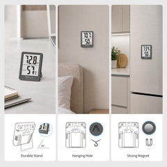 DOQAUS Digital Hygrometer in a kitchen setting