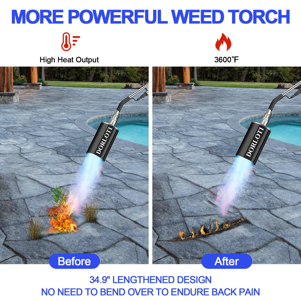 DORLOTI propane torch in long mode for weeding