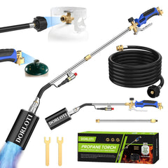 DORLOTI Propane Torch Weed Burner Kit with 12.5FT hose