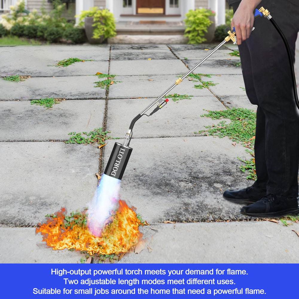 DORLOTI weed torch with flexible 12.5FT hose