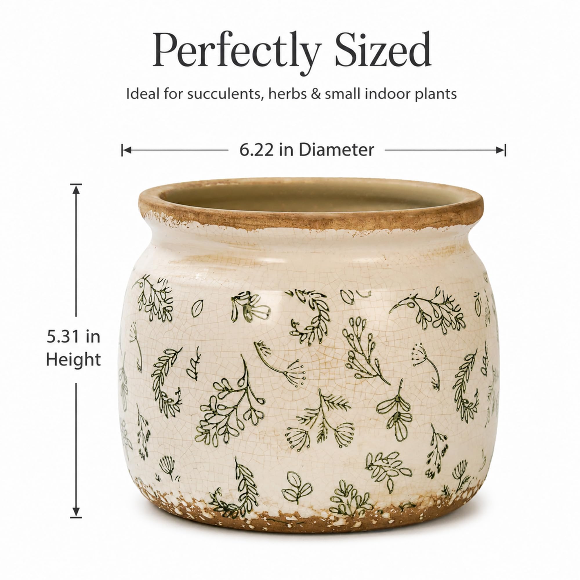 Dosayes Flower Pot placed on a coffee table