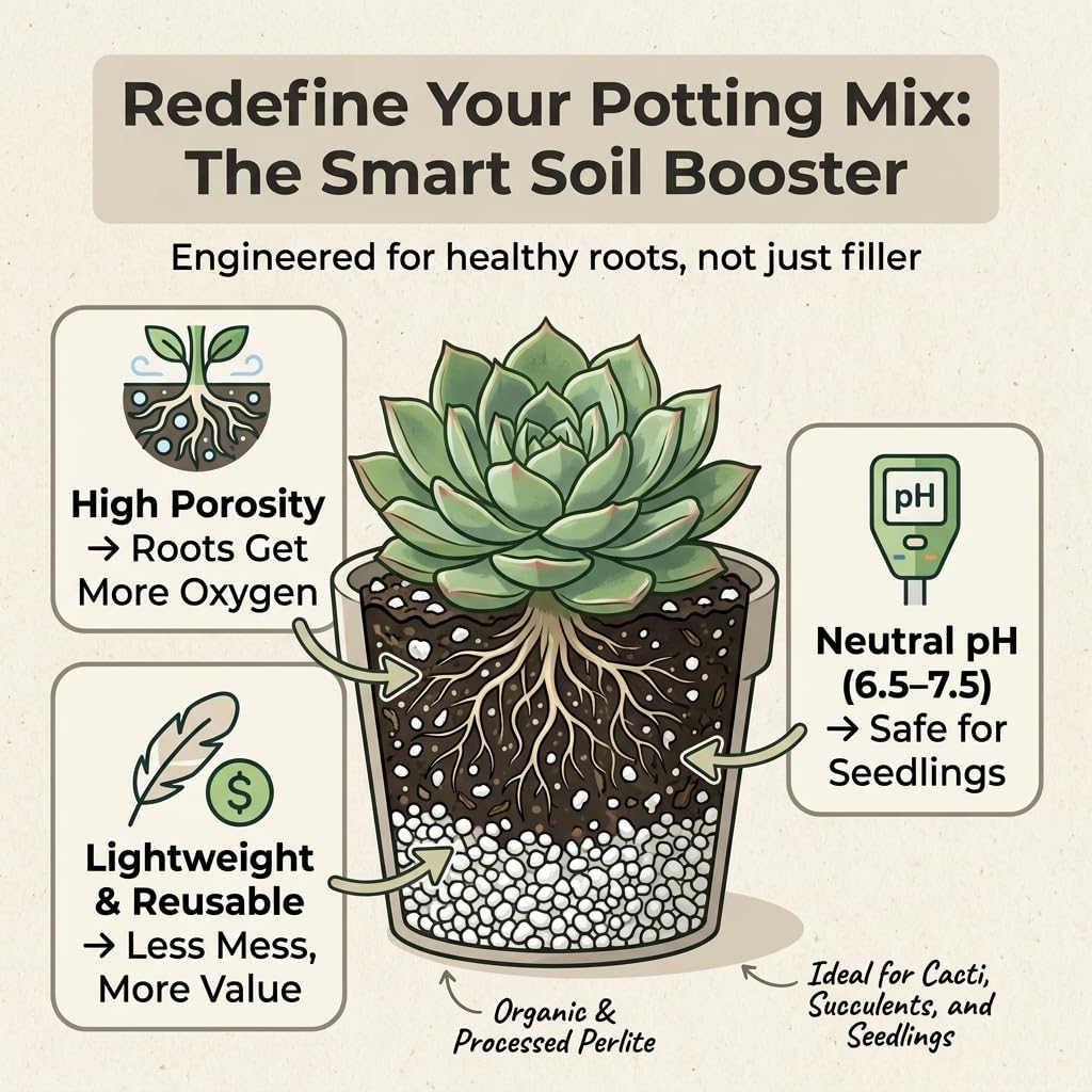 Doter Organic Perlite 2 Quart package back view