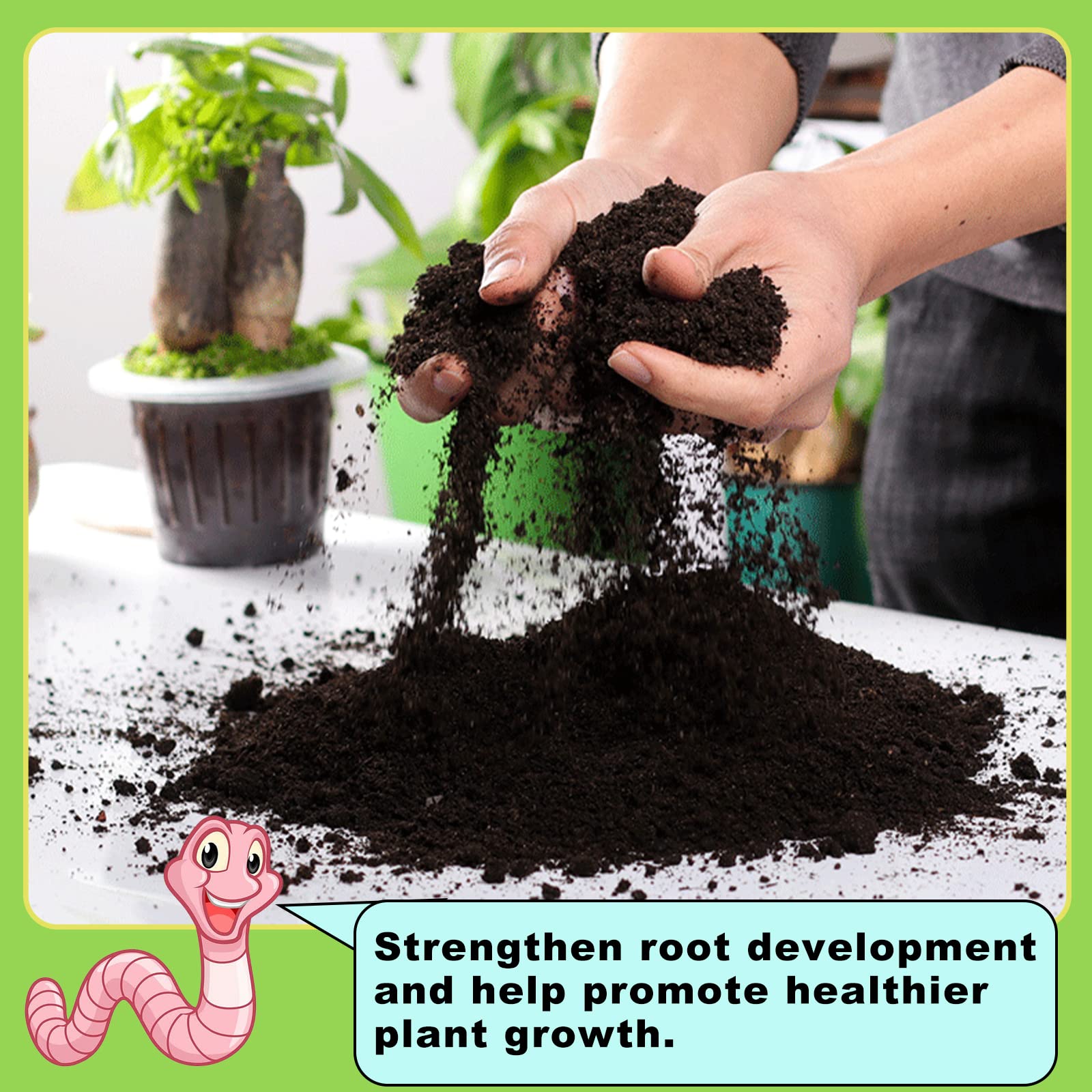 Doter Worm Castings Organic Fertilizer 1.1LB packaging details