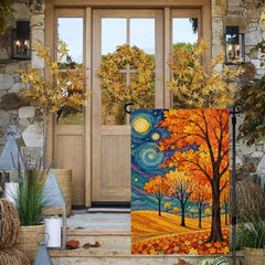 Double-sided ARGOOGF Fall Garden Flag with vibrant autumn design