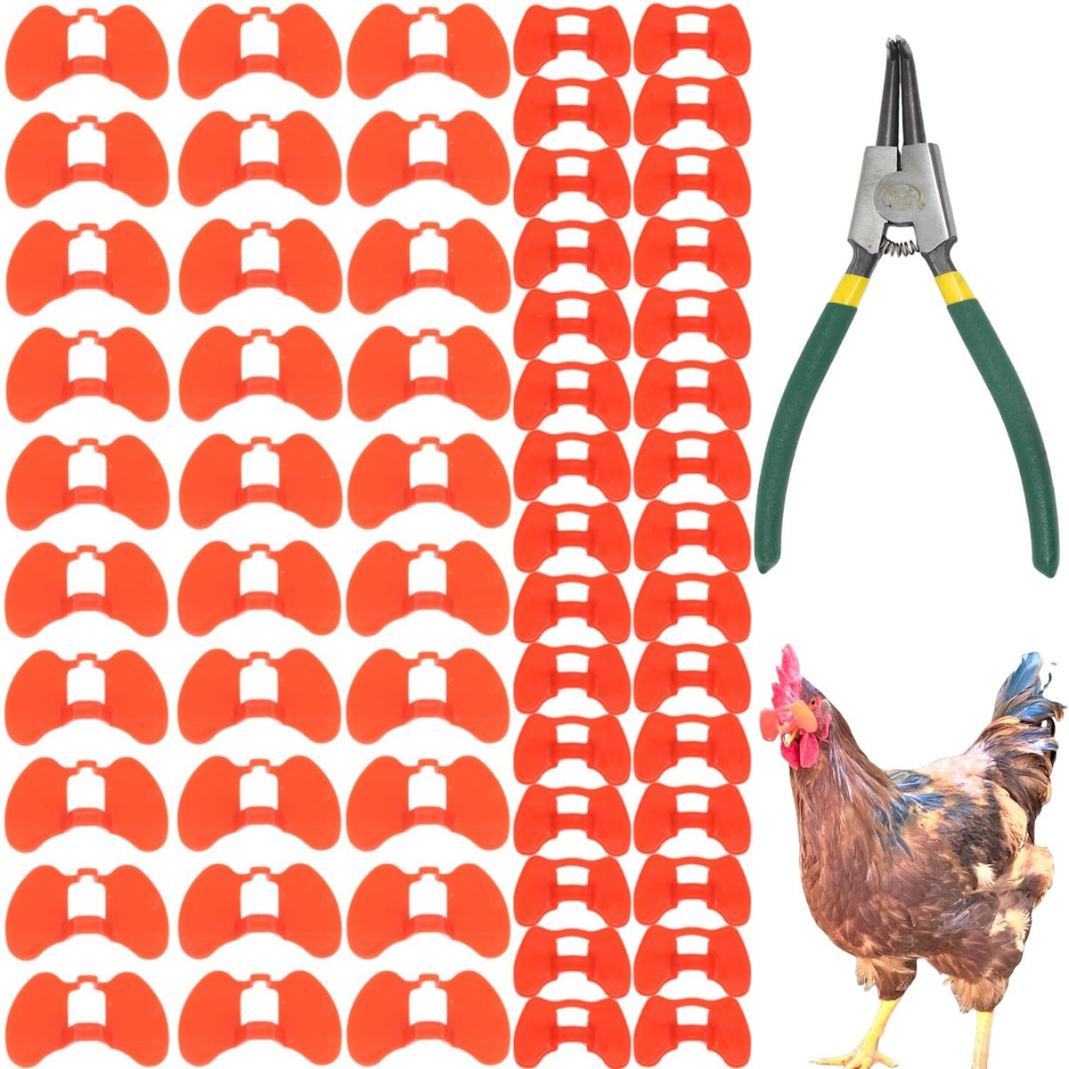 DoubleWood Pinless Peepers for Chickens large and middle sizes set