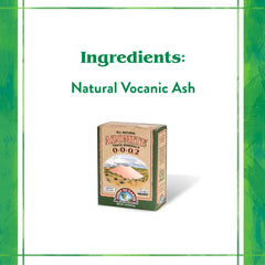 Down To Earth Organic Azomite Minerals Powder in garden setting