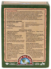 Down To Earth Organic Azomite Minerals Powder side view with details
