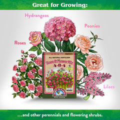 Down To Earth Organic Rose & Flower Fertilizer 1 lb mini box side view
