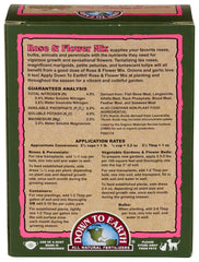 Down To Earth Organic Rose & Flower Fertilizer granules close-up