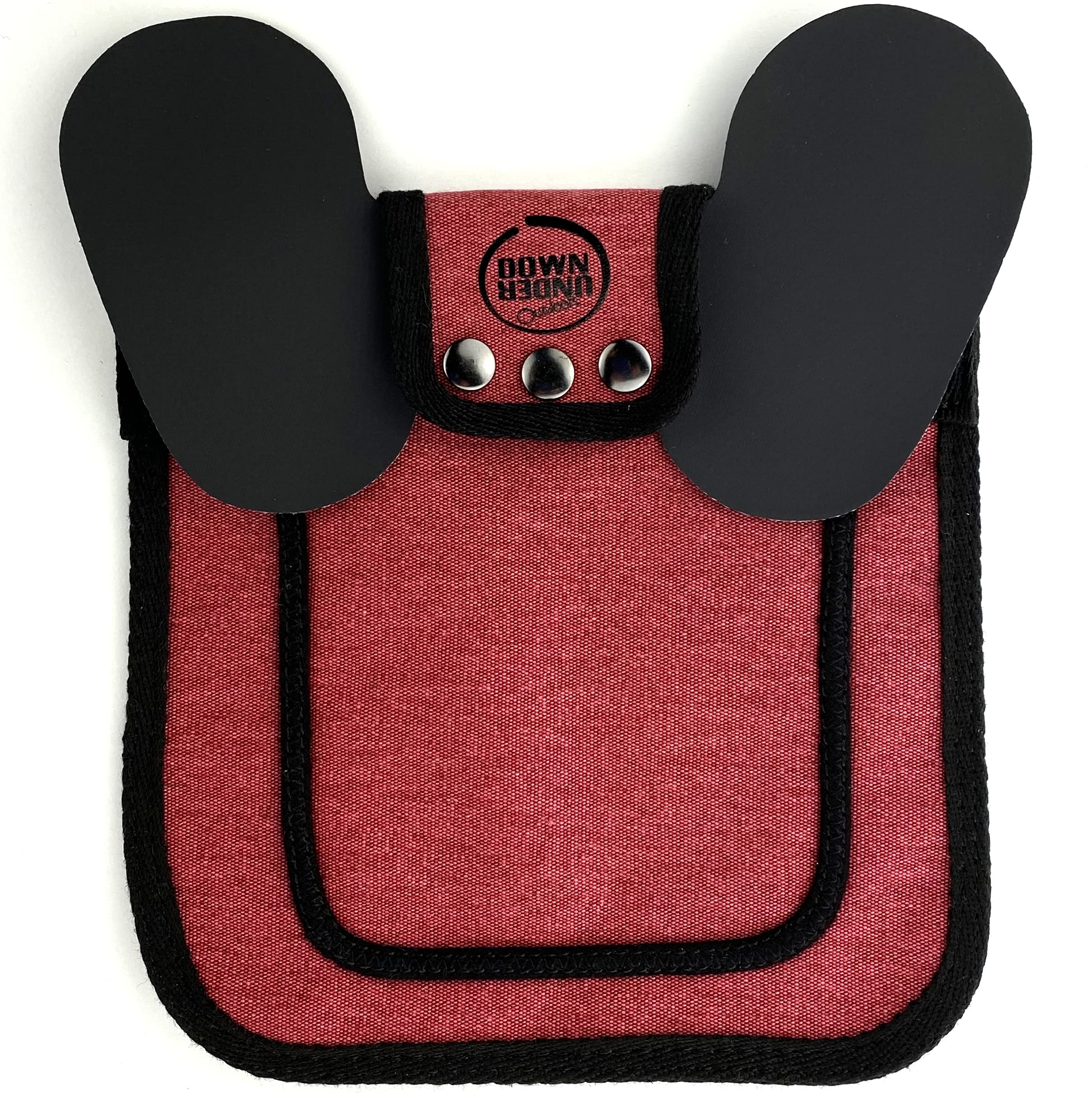 DOWN UNDER OUTDOORS Burgundy Chicken Saddle front view