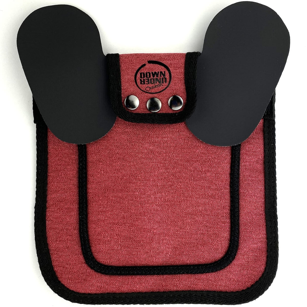 DOWN UNDER OUTDOORS Burgundy Chicken Saddle front view