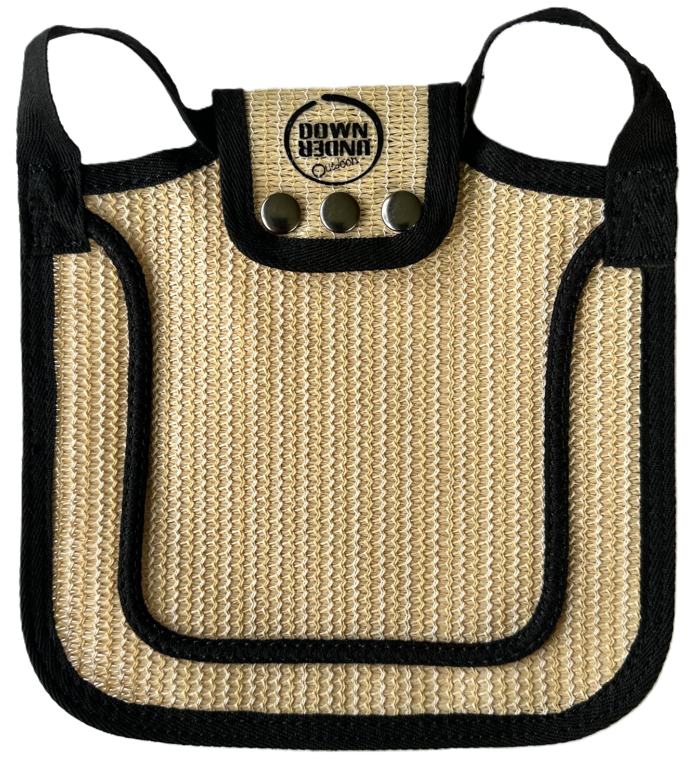 DOWN UNDER OUTDOORS Chicken Saddle showing adjustable straps