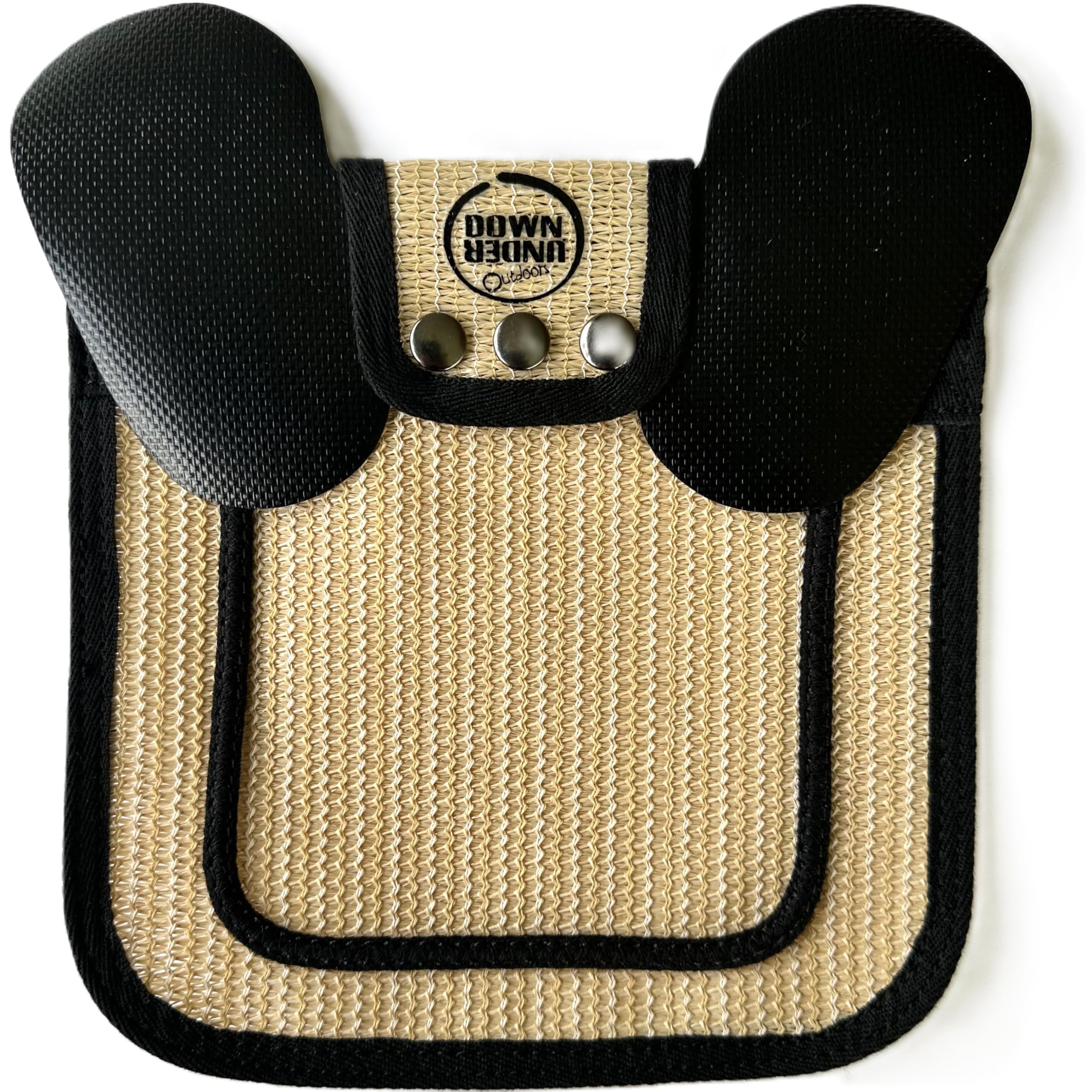 DOWN UNDER OUTDOORS Medium-Large Chicken Saddle in sand mesh front view