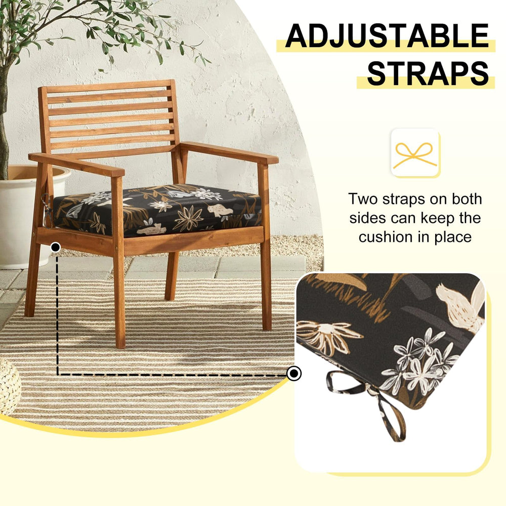 downluxe chair cushions set displayed outdoors