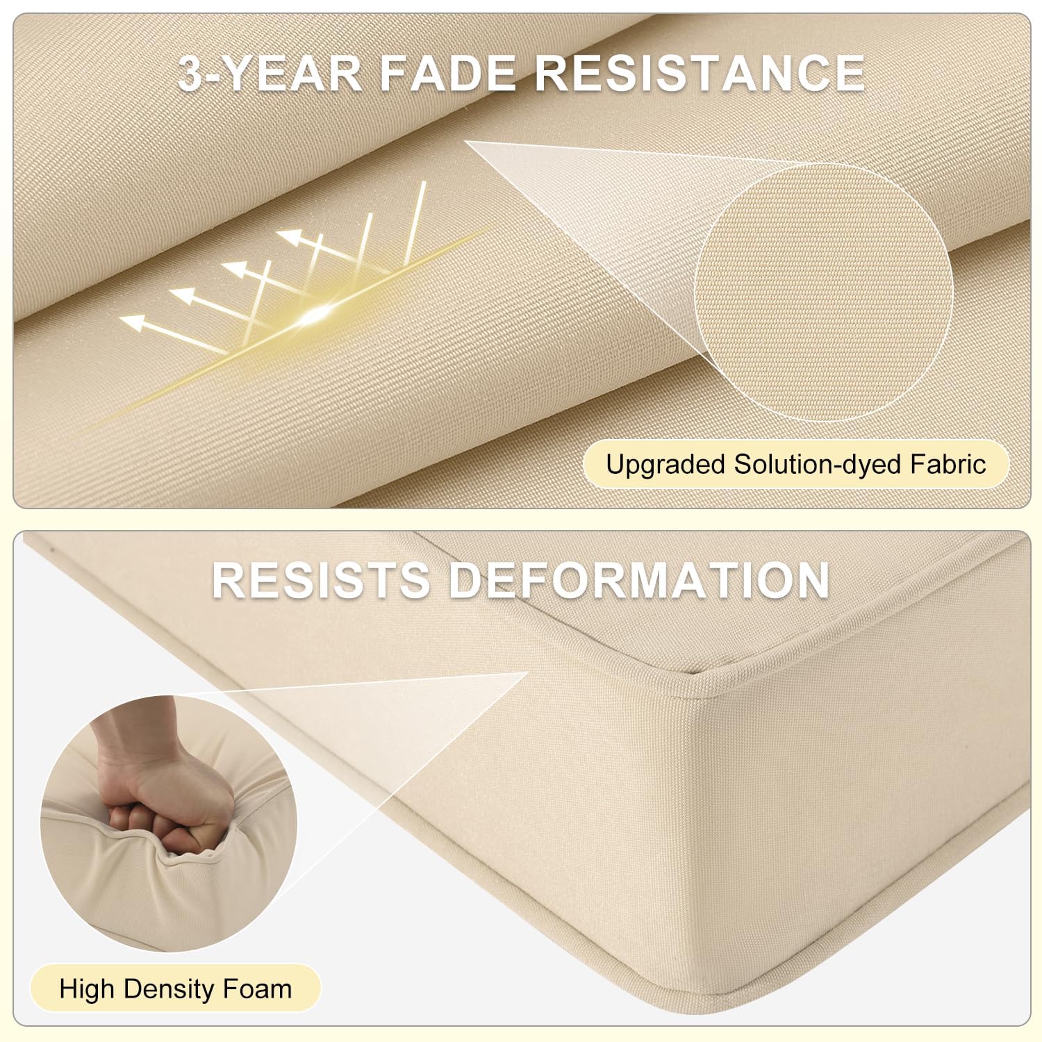 downluxe cushion set in packaging showing dimensions