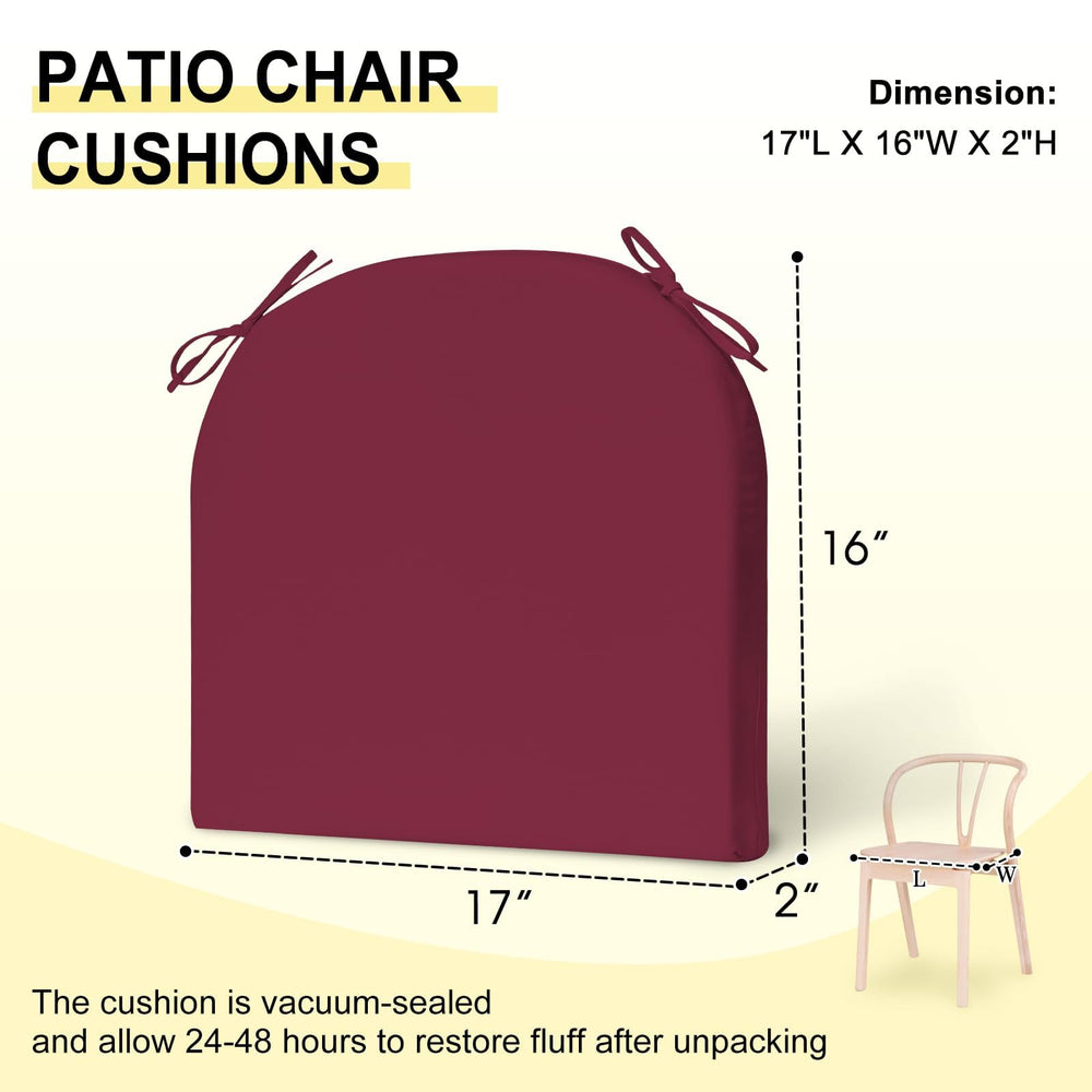 downluxe cushions set of 4 with dimensions displayed