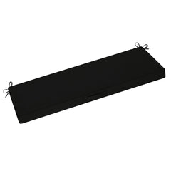 downluxe outdoor bench cushion black front view