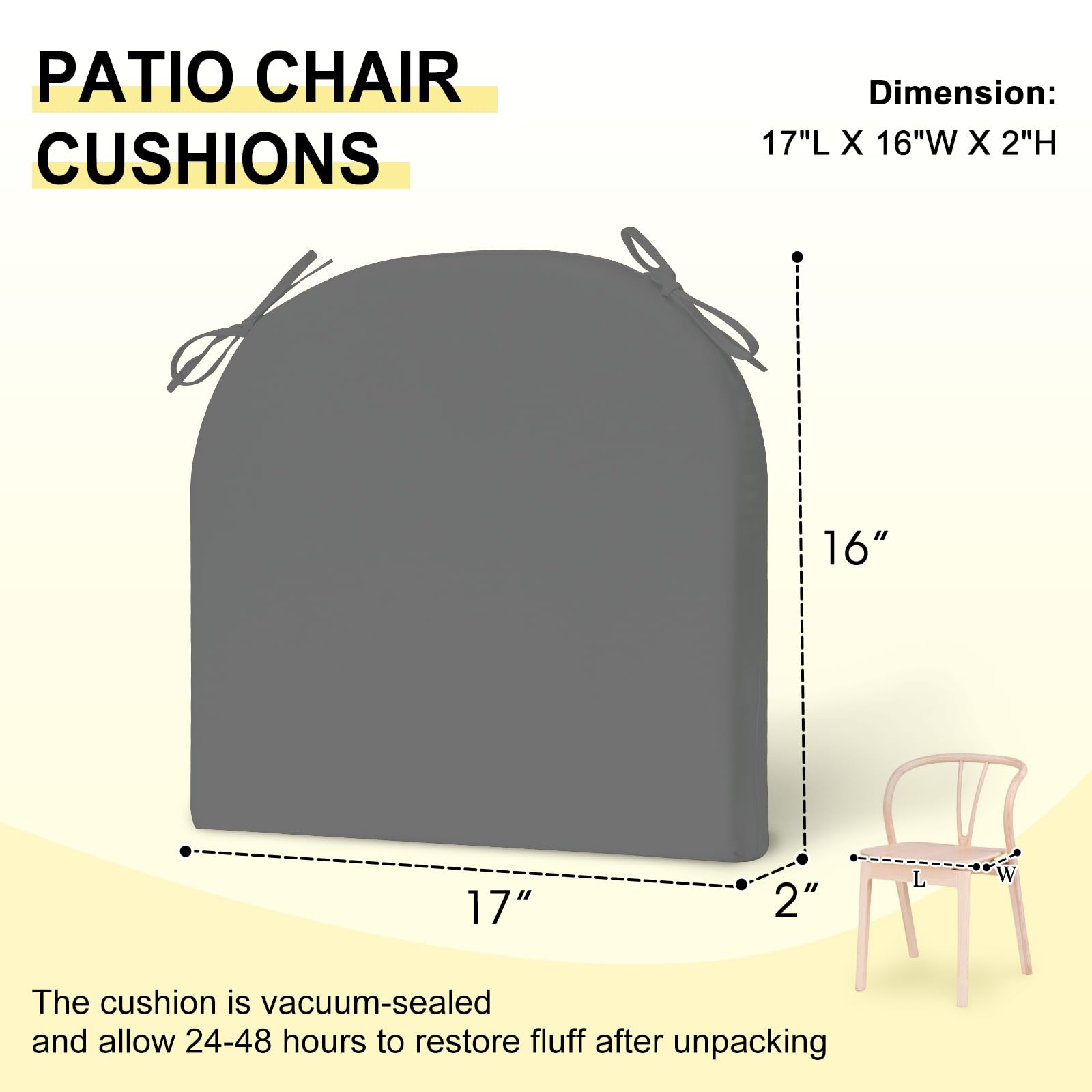 downluxe Outdoor Chair Cushion in a garden setting