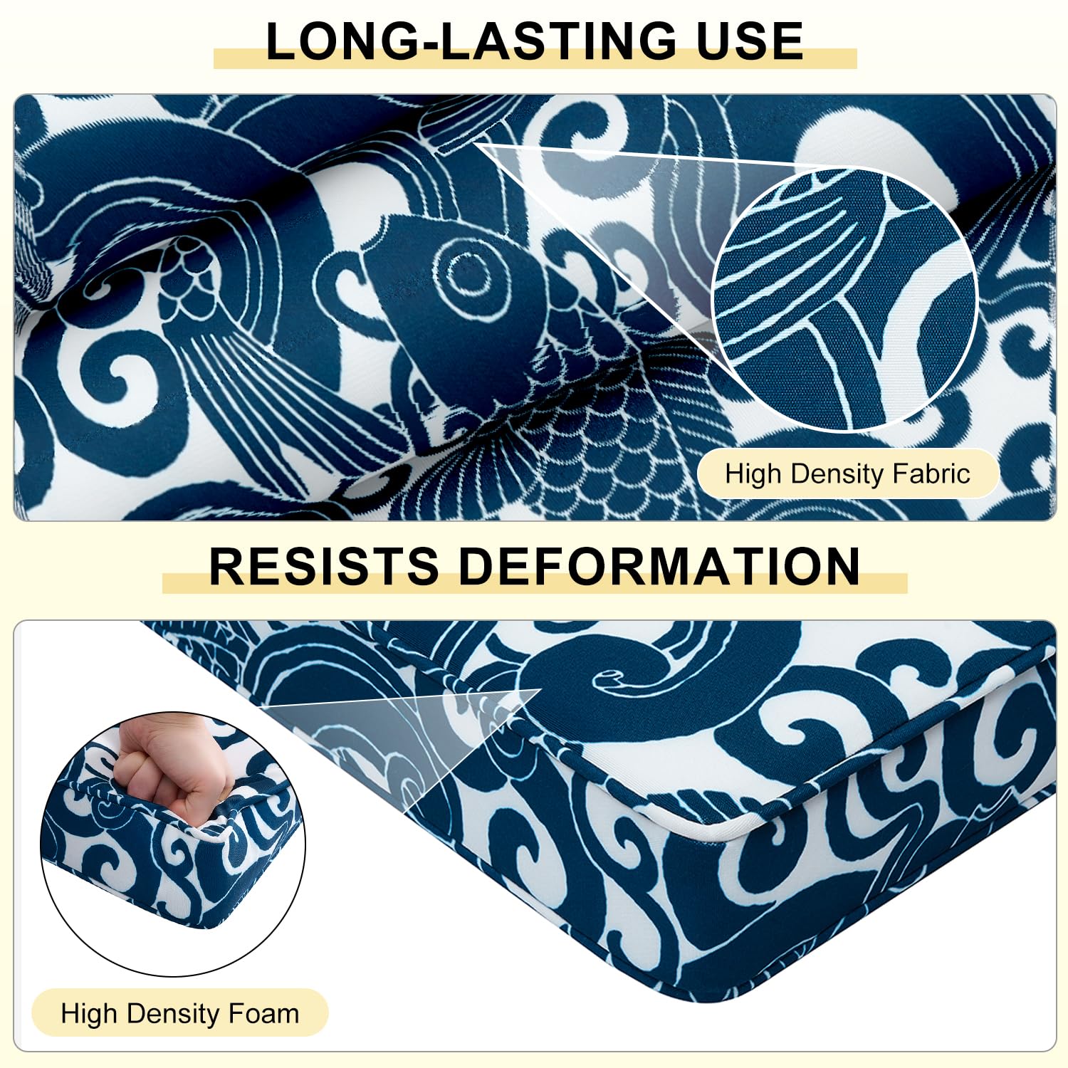 downluxe Outdoor Chair Cushion in a patio setting