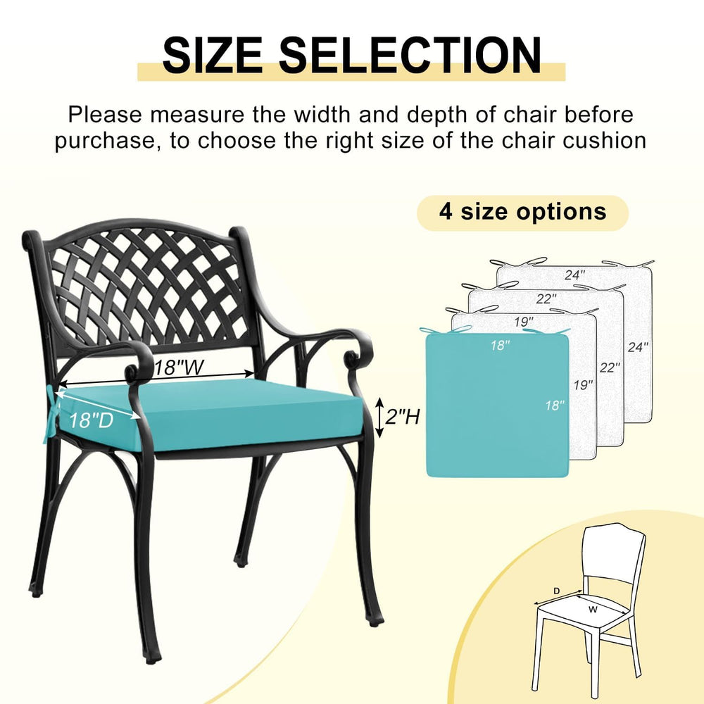 downluxe outdoor chair cushion teal cover unzipped