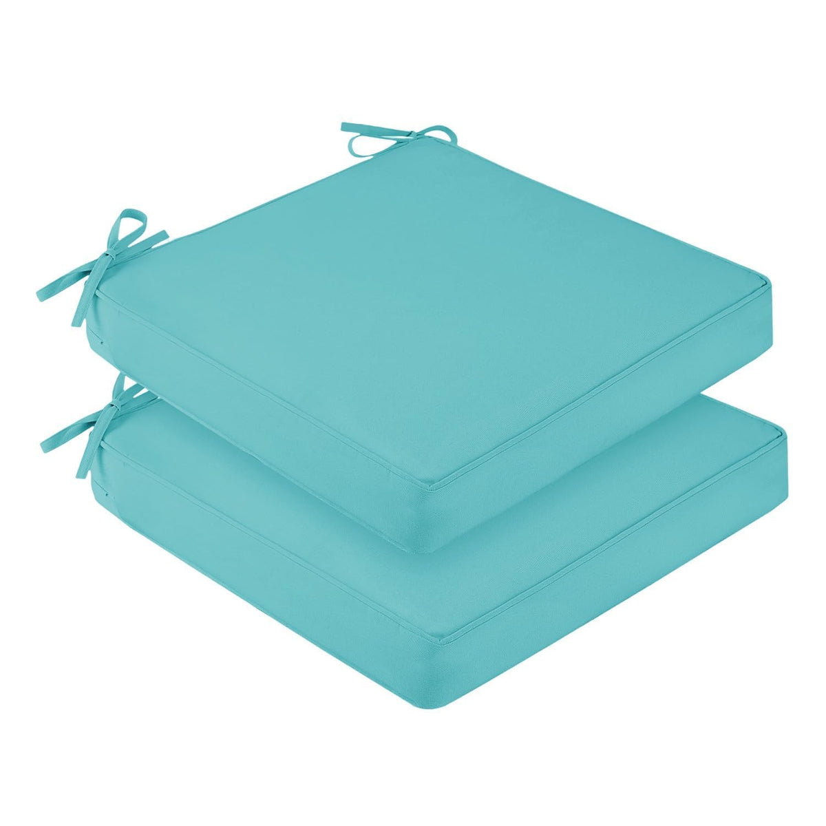 downluxe outdoor chair cushion teal front view
