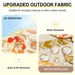 downluxe Outdoor Chair Cushion with adjustable straps