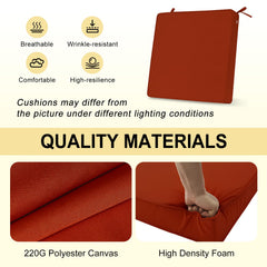 downluxe outdoor chair cushion with adjustable ties