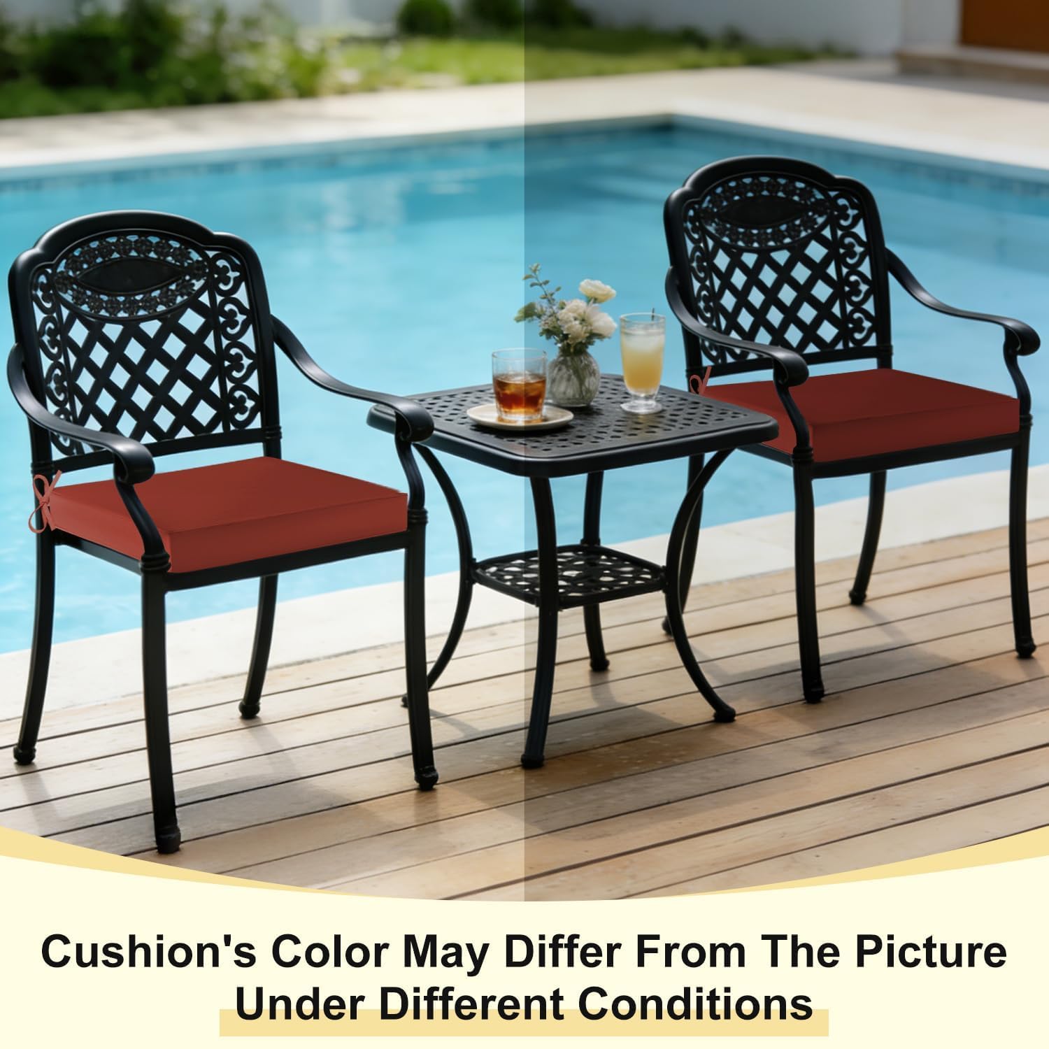 downluxe outdoor chair cushions close-up of fabric