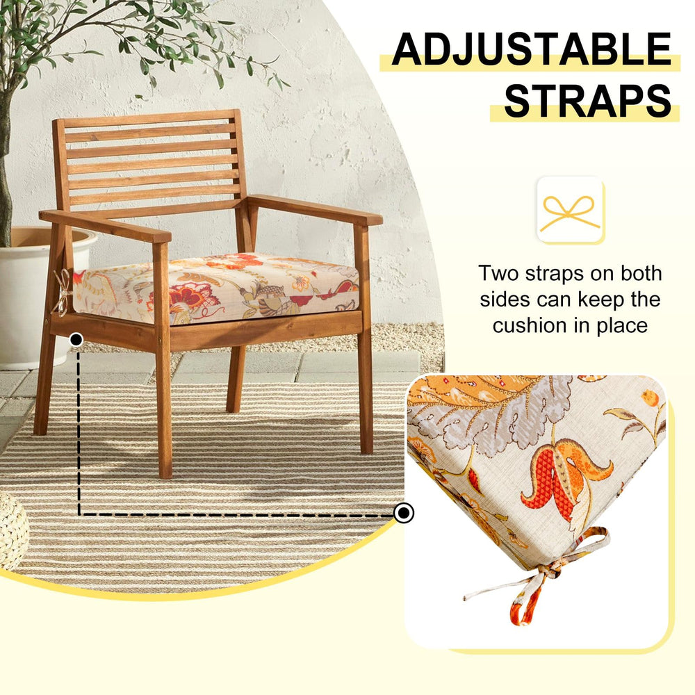 downluxe Outdoor Chair Cushions displayed in garden setting