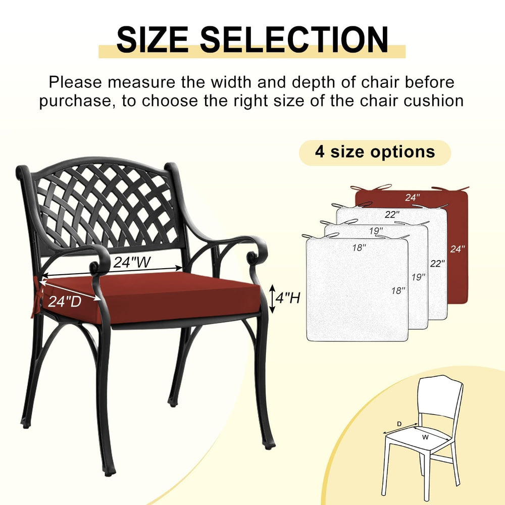 downluxe outdoor chair cushions in packaging