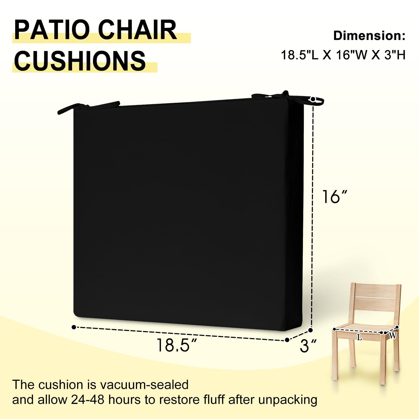 downluxe outdoor chair cushions on a balcony setting