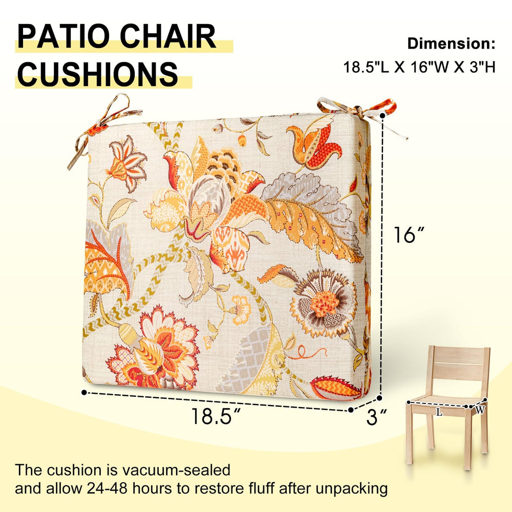 downluxe Outdoor Chair Cushions pack dimensions