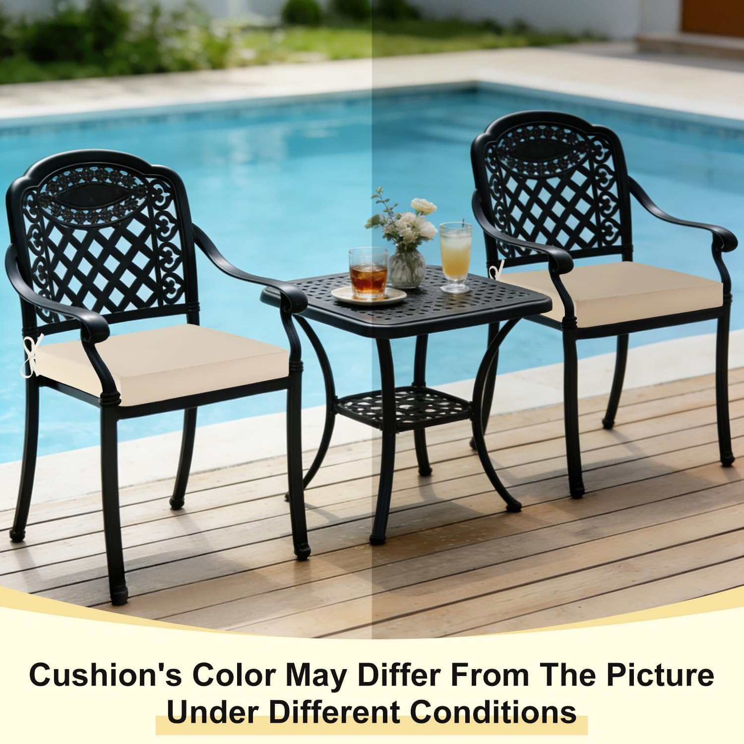 downluxe outdoor chair cushions set packed in a box