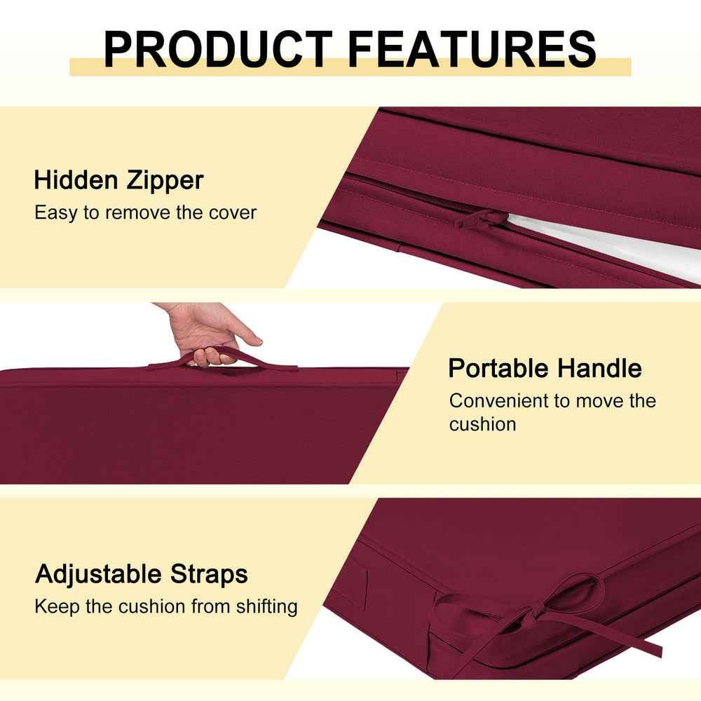downluxe outdoor chair cushions with carry handle