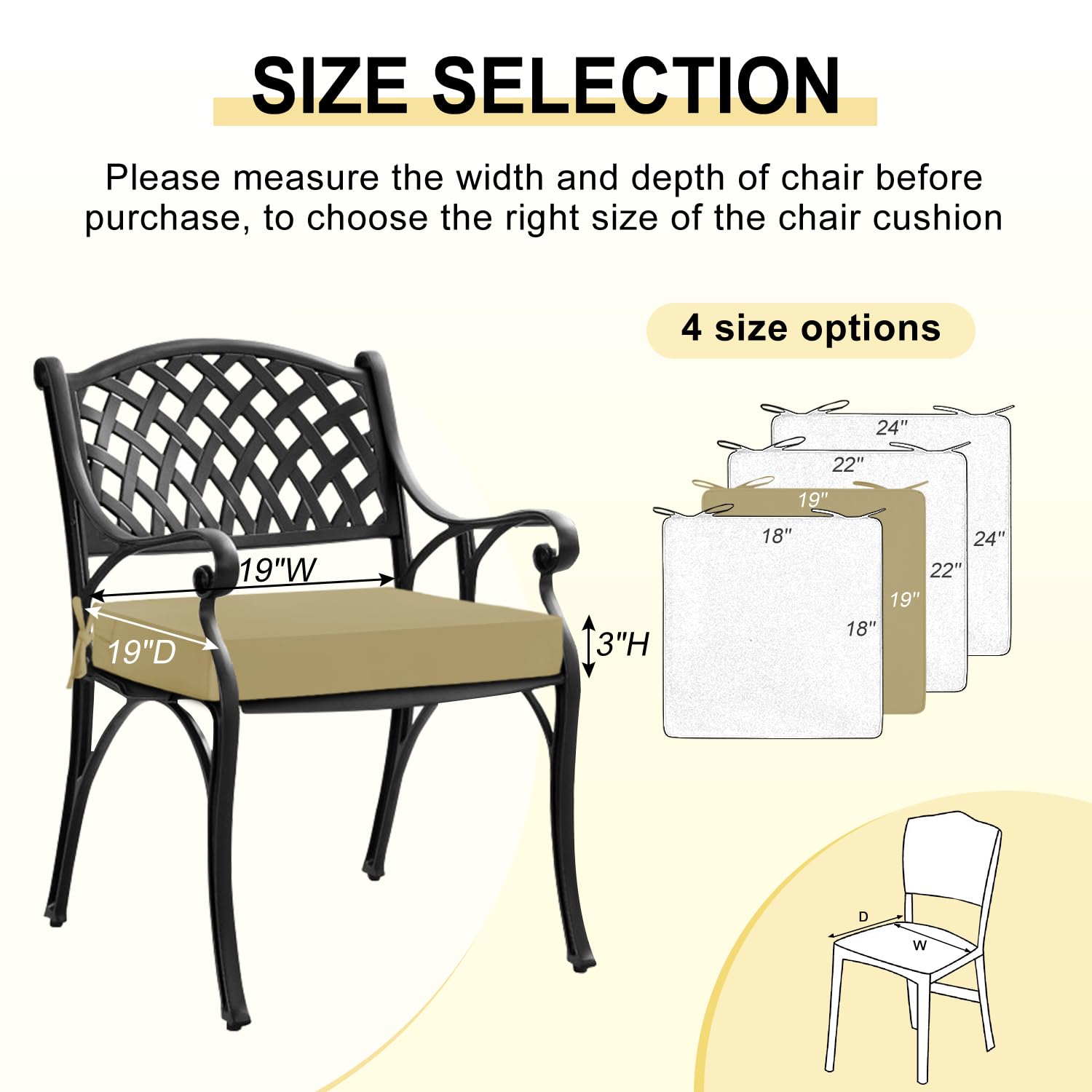 downluxe outdoor cushions on patio chairs