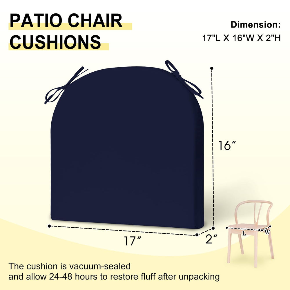 downluxe outdoor cushions showing size dimensions