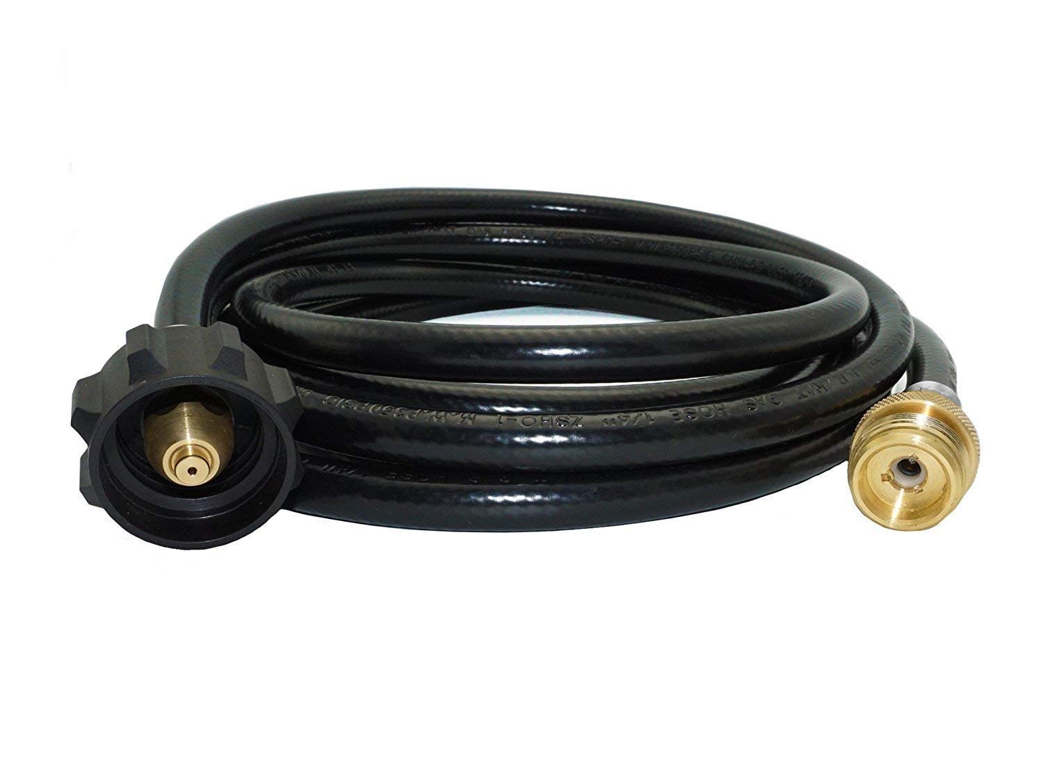 DOZYANT 12 Ft Propane Adapter Hose in outdoor cooking setup