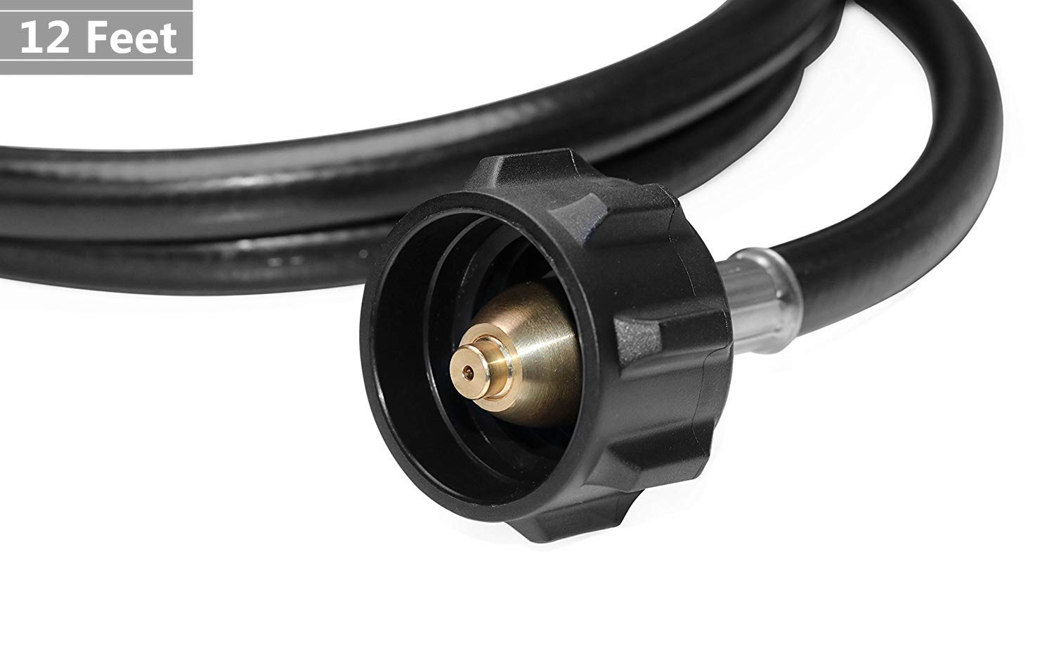 DOZYANT 12 Ft Propane Extension Hose in outdoor setting