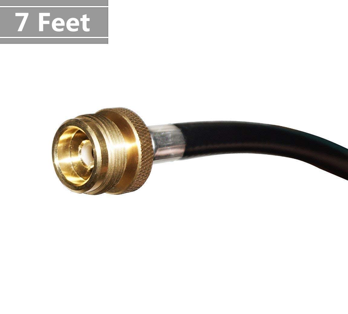 DOZYANT 7 Ft Propane Adapter Hose packaging on a table