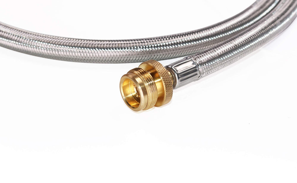 DOZYANT hose showing brass connection detail