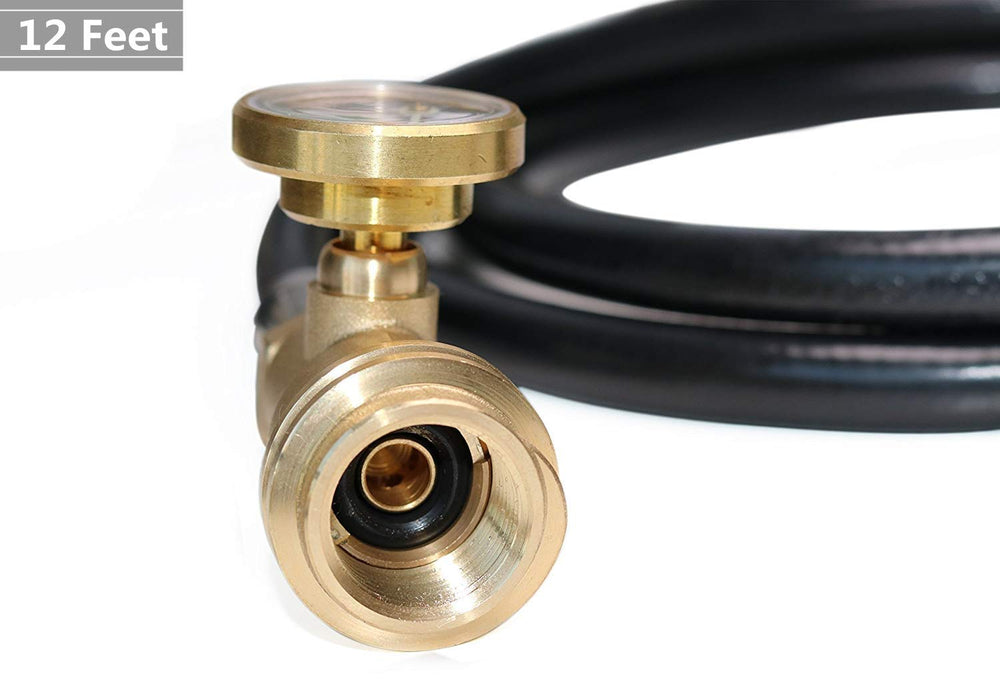 DOZYANT propane extension hose gauge close-up