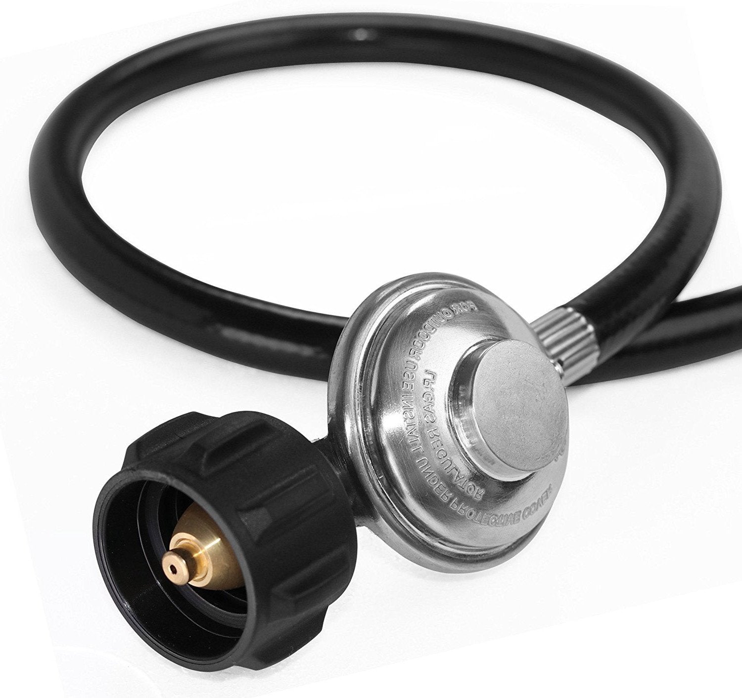 DOZYANT propane hose on a camp stove setup