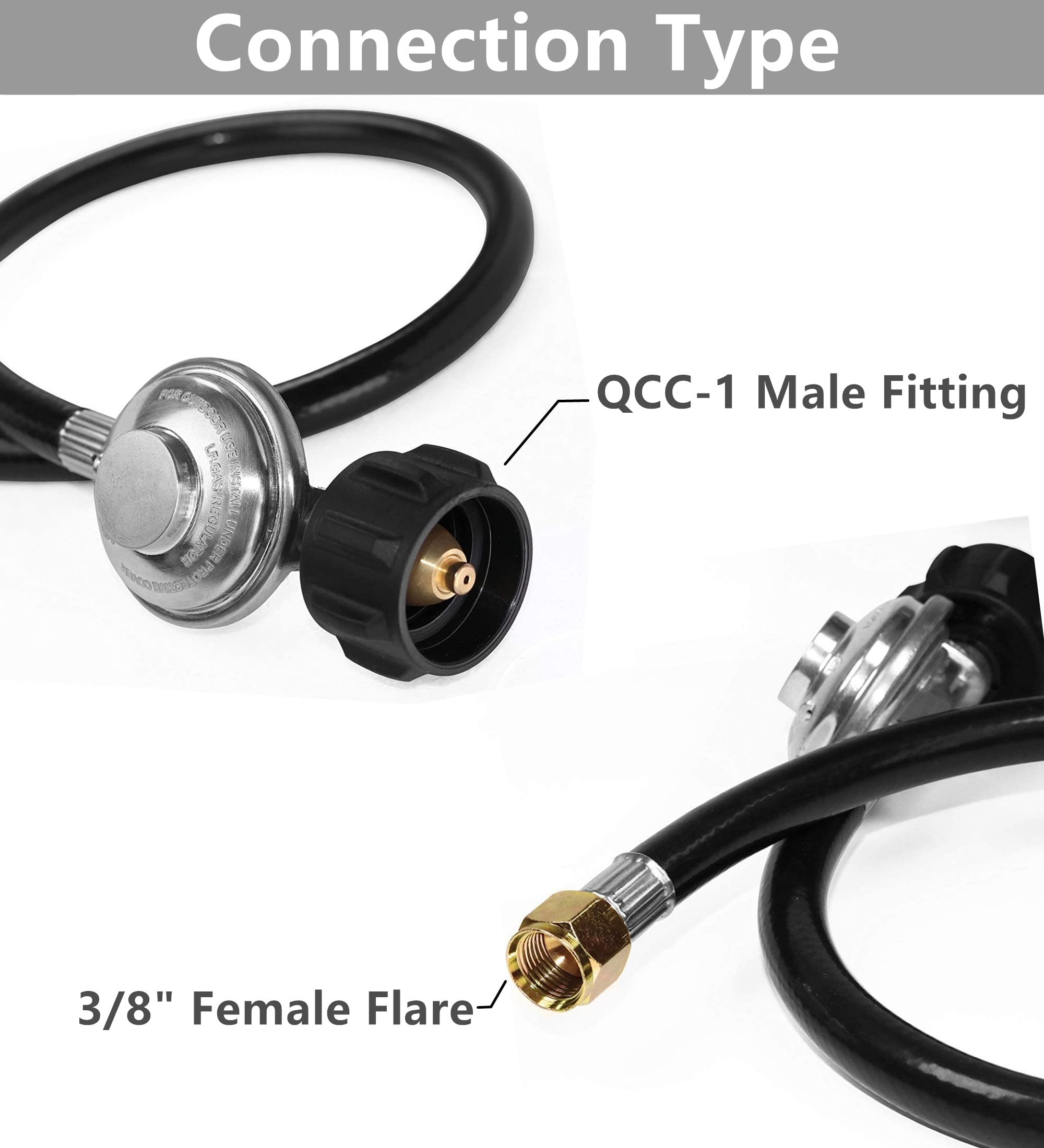 DOZYANT propane hose with swivel nut connection