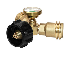 DOZYANT propane splitter installed on a propane tank