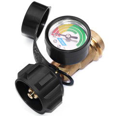 DOZYANT Propane Tank Gauge front view with black finish